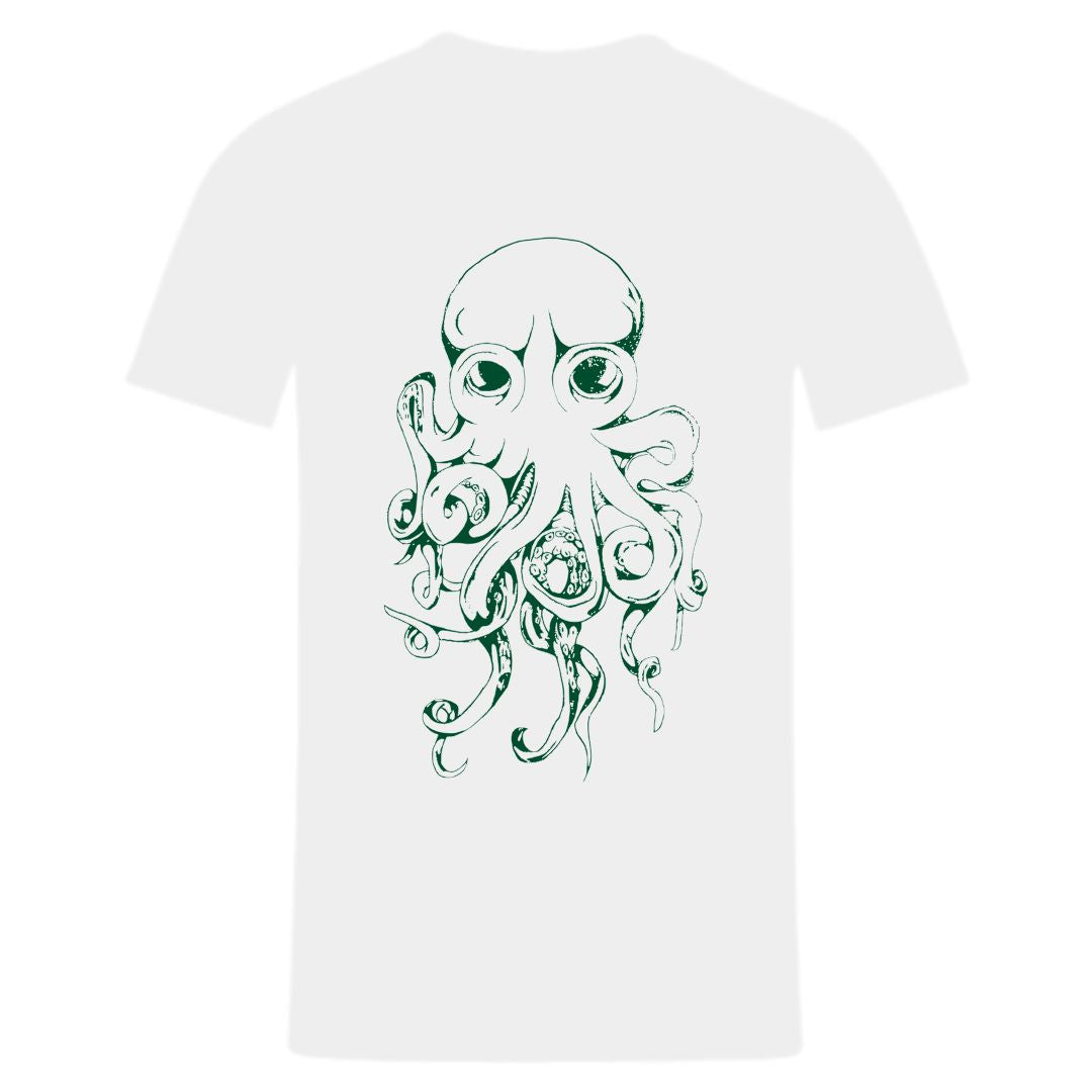 White Octopus Oversize T-Shirt